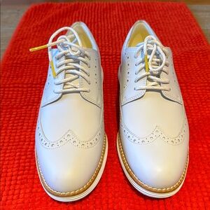 Cole Haan Golf WP White Zerogrand Wingtip Oxfords
